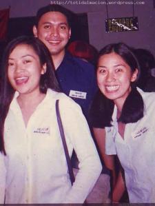 3 of the cast of Melrose Place Bgy Groove Nation. Felisa,Benjie L.and Belle currently with NU107 