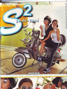 the actual mag ad featuring the Vespa 